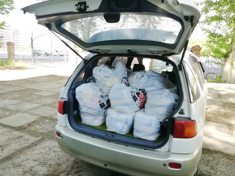 70 продовольственных пакетов были переданы в Восточно-Казахстанской области на сумму 605000 тг - 12