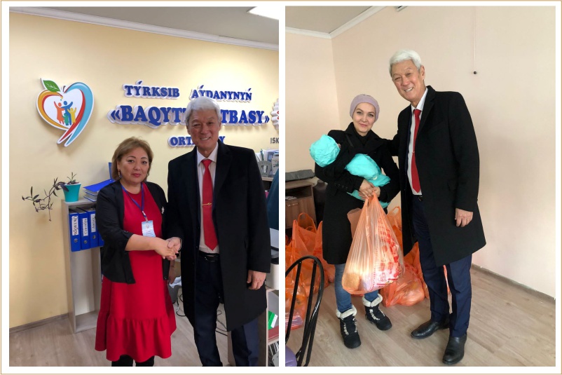 В Алматы раздали 190 продуктовых пакетов нуждающимся семьям - 1
